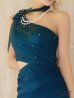 ティールブルー　モデル：如月れい　身長：156cm　着用サイズ：Sサイズ