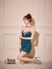 ティールブルー　モデル：ゆめ　身長：160cm　着用サイズ：Sサイズ