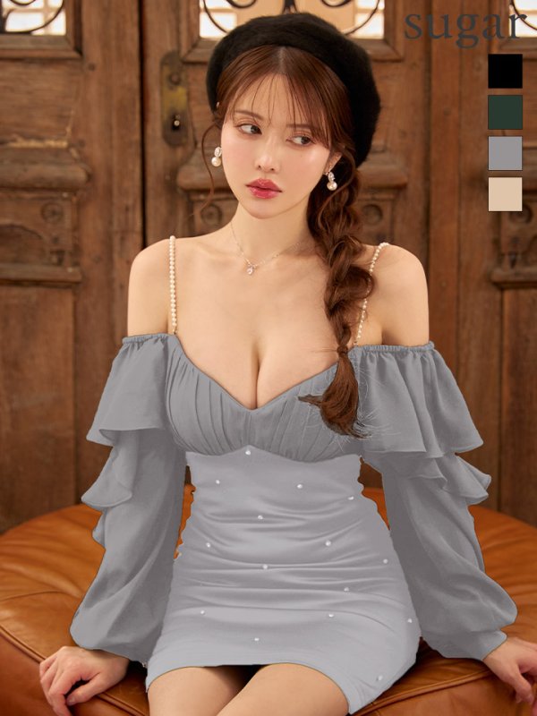 グレー　モデル：ゆめ　身長：160cm　着用サイズ：Sサイズ