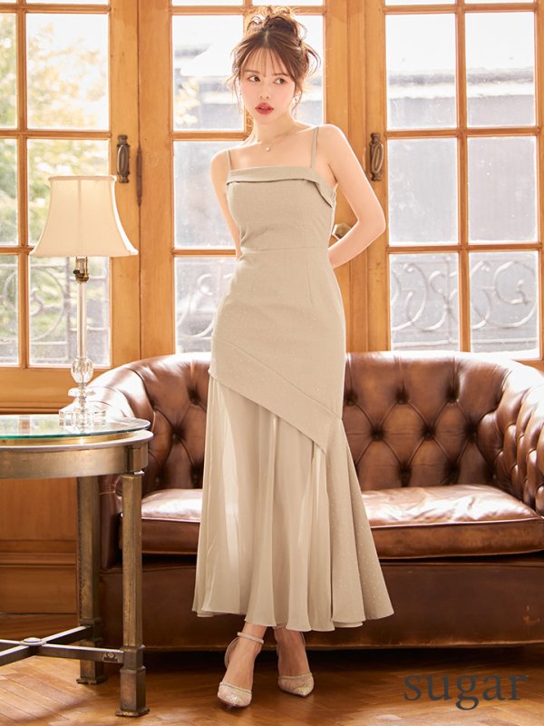 ベージュ　モデル：ゆめ　身長：160cm　着用サイズ：Sサイズ