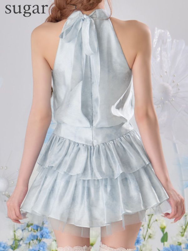 ブルー　モデル：まみ　身長：160cm　着用サイズ：Sサイズ