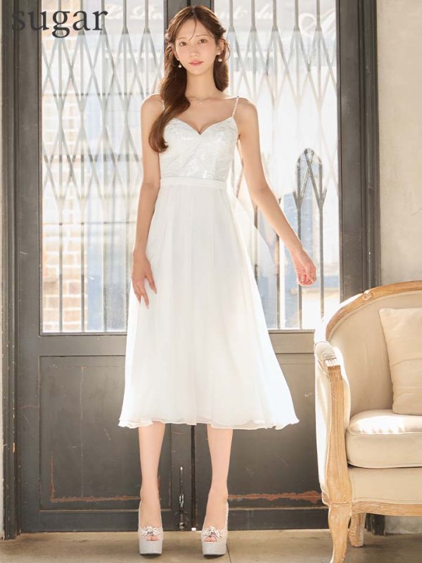 ホワイト　モデル：あすか　身長：170cm　着用サイズ：Sサイズ