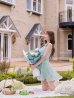 ブルー　モデル：天海りこ　身長：156cm　着用サイズ：Sサイズ