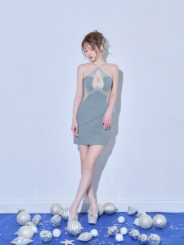 ブルー　モデル：ゆめ　身長：160cm　着用サイズ：Sサイズ