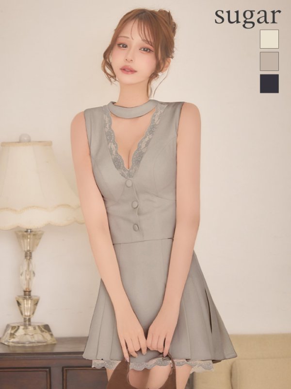 グレージュ　モデル：れみれみ　身長：163cm　着用サイズ：Sサイズ