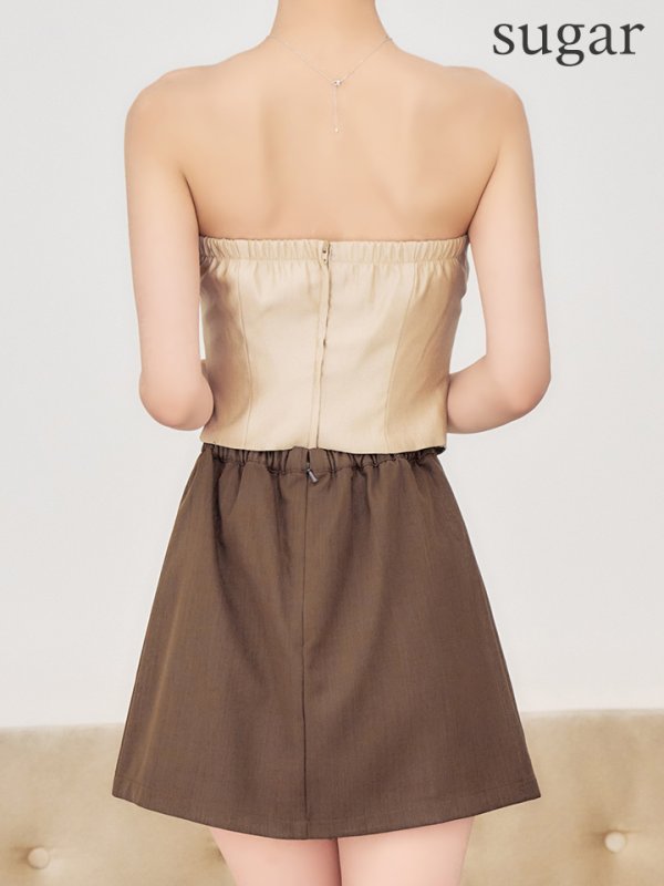 シャンパン×モカ モデル：るりぴ　身長：165cm　着用サイズ：Sサイズ