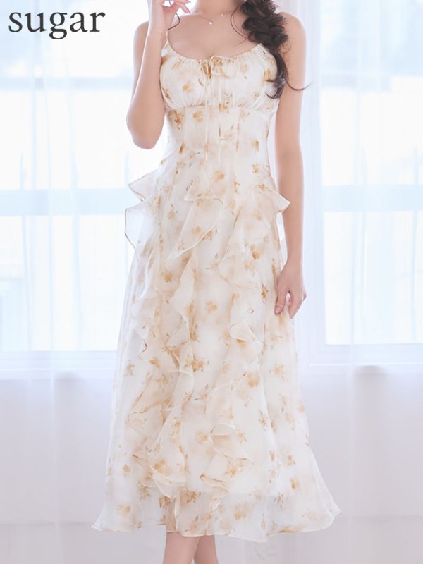 イエロー　モデル：りな　身長：160cm　着用サイズ：Sサイズ