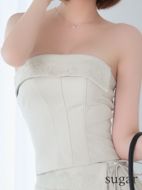 グレージュ　モデル：れみれみ　身長：163cm　着用サイズ：Sサイズ