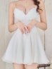 ホワイト モデル：りな　身長：160cm　着用サイズ：Sサイズ