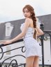 ブルー　モデル：まみ　身長：160cm　着用サイズ：Sサイズ