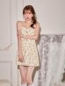 ベージュ　モデル：羽澄まり　身長：158cm　着用サイズ：Sサイズ