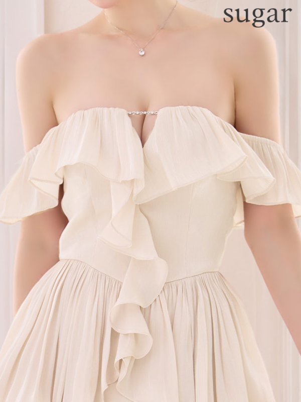 ベージュ　モデル：ゆめ　身長：160cm　着用サイズ：Sサイズ