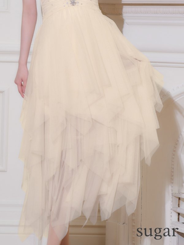 アイボリー　モデル：ゆりお　身長：165cm　着用サイズ：Sサイズ