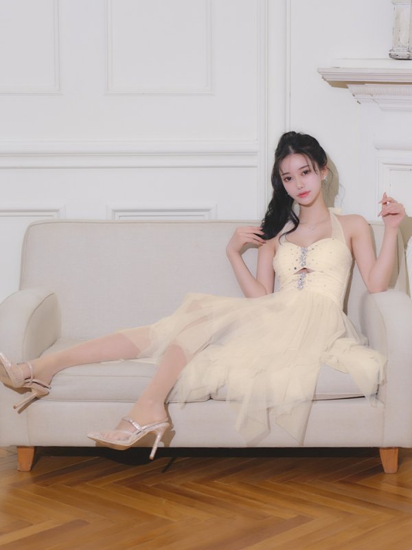 アイボリー　モデル：ゆりお　身長：165cm　着用サイズ：Sサイズ