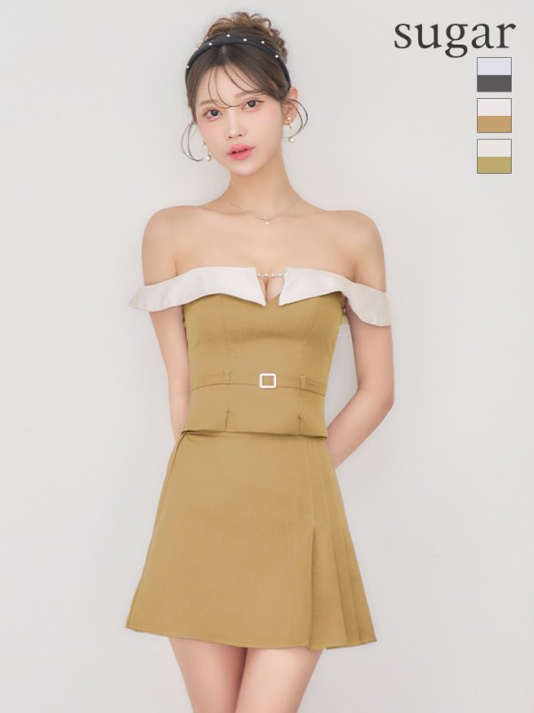 ベージュxブラウン　モデル：るりぴ　身長：165cm　着用サイズ：Sサイズ