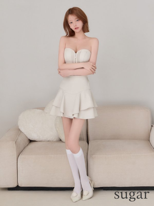 アイボリー　モデル：れみれみ　身長：163cm　着用サイズ：Sサイズ