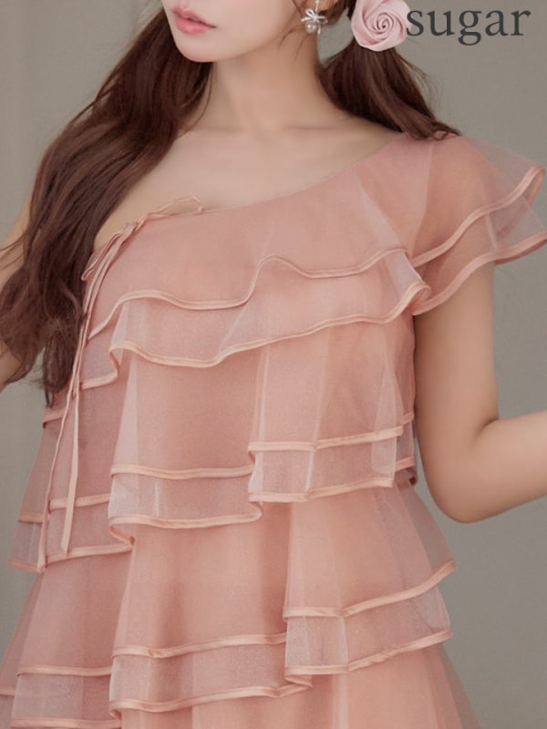 ピンク　モデル：三上悠亜　身長：159cm　着用サイズ：Sサイズ