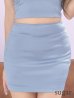 ブルー　モデル：ゆいぴす　 身長：170cm　着用サイズ：Sサイズ