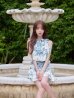 ブルー　モデル：天海りこ　身長：156cm　着用サイズ：Sサイズ