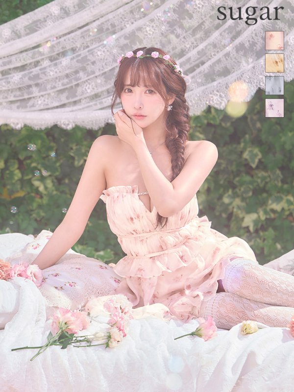 ピンク　モデル：三上悠亜　身長：159cm　着用サイズ：Sサイズ