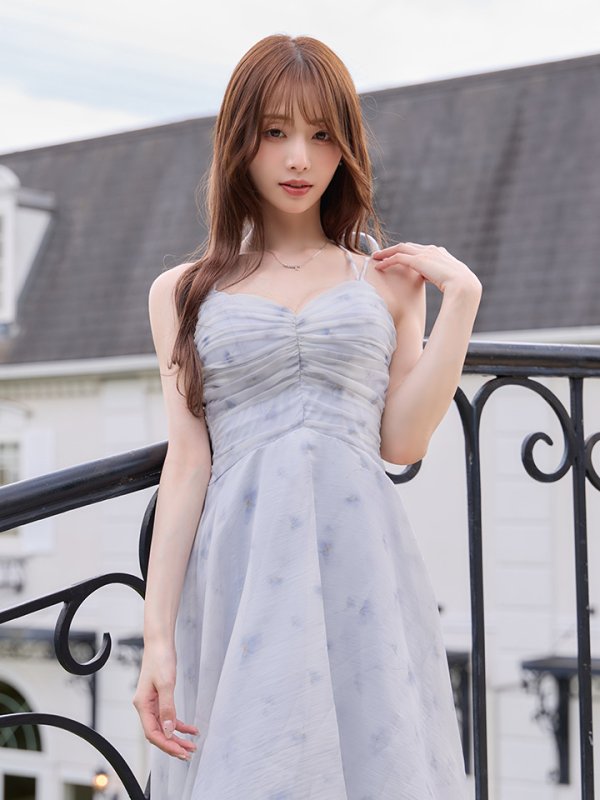 ブルー　モデル：天海りこ　身長：156cm　着用サイズ：Sサイズ