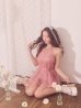 ピンク　モデル：三上悠亜　身長：159cm　着用サイズ：Sサイズ