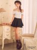 ホワイト×ブラック　モデル：ひめか　身長：153cm　着用サイズ：Sサイズ