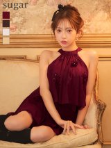 XSサイズあり【ANGEL R/エンジェルアール】アメスリ/ フラワー/ レース/ セパレート/ フレア/ マイクロミニドレス/ ミニドレス/ キャバドレス[OF2]