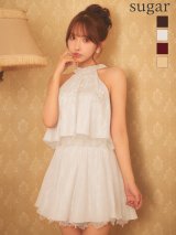 【9月中旬-9月下旬発送予定】XSサイズあり【ANGEL R/エンジェルアール】アメスリ/ フラワー/ レース/ セパレート/ フレア/ マイクロミニドレス/ ミニドレス/ キャバドレス[OF2]