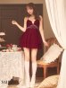 ワインレッド　モデル：三上悠亜　身長：159cm　着用サイズ：Sサイズ