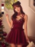 ワインレッド　モデル：三上悠亜　身長：159cm　着用サイズ：Sサイズ