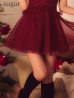 ワインレッド　モデル：三上悠亜　身長：159cm　着用サイズ：Sサイズ