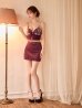 ワインレッド　モデル：ゆめ　身長：160cm　着用サイズ：Sサイズ
