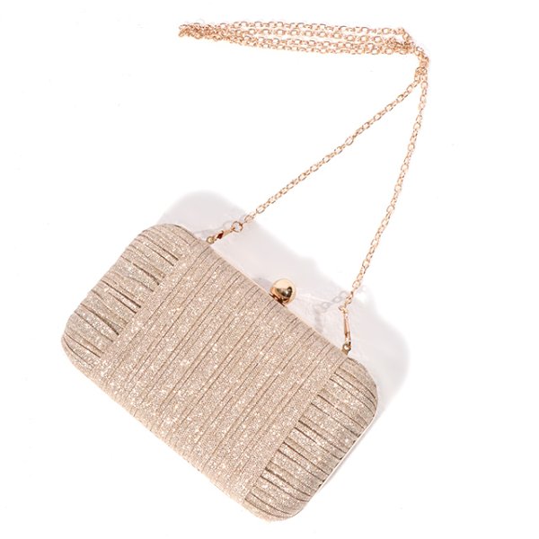 画像6: 【2カラー】フロントプリーツ＆グリッタークラッチバッグ[OF04]