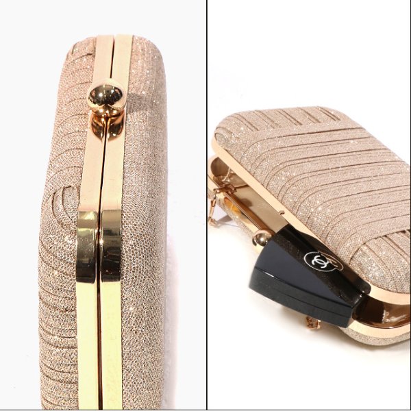 画像7: 【2カラー】フロントプリーツ＆グリッタークラッチバッグ[OF04]