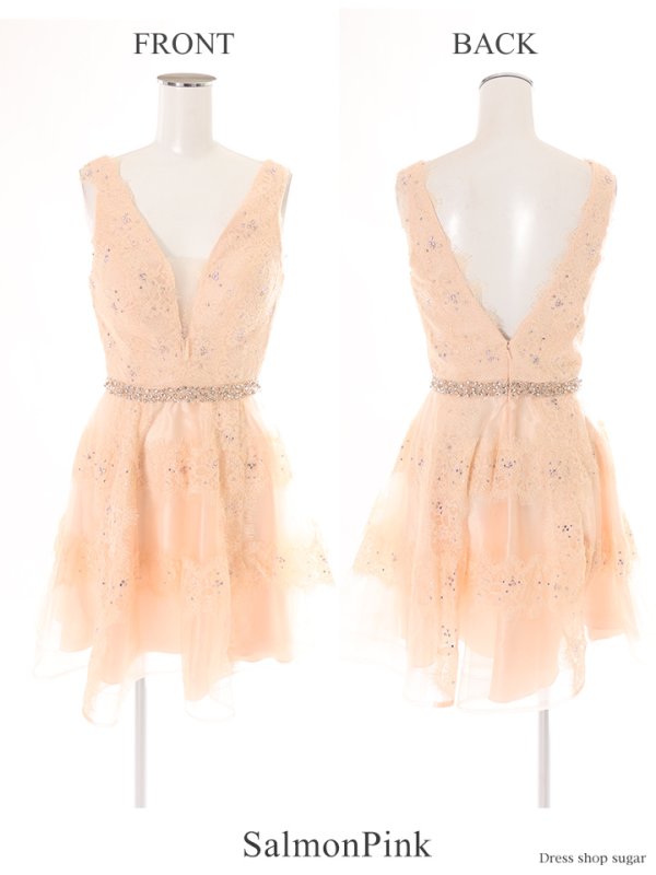 画像10: 【Lip line/リップライン】レース/チュール/フレア/ミニドレス /キャバドレス[HC03]