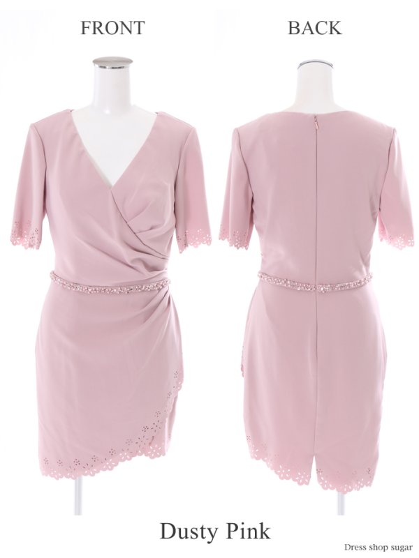 画像10: 【Lip line/リップライン】ワンカラー/カットデザイン/タイト キャバドレス[OF05]