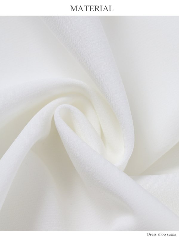 画像14: 【Lip line/リップライン】フリルスリーブ/クロスデザイン/ワンカラー/ミニドレス /キャバドレス[HC03]