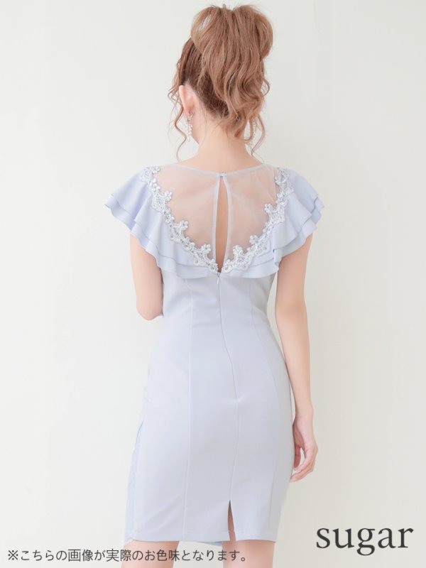 画像7: 【Lip line/リップライン】フリル/タックデザイン/タイト/ミニドレス /キャバドレス[HC03]