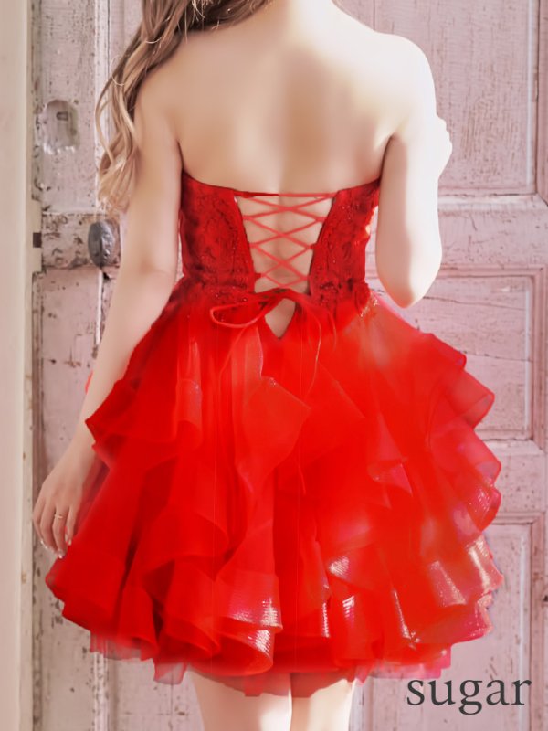 画像11: 【Lip line/リップライン】ベア/ ビーズ刺繍/ フレア/ミニ/ ミニドレス/ キャバドレス[HC03]