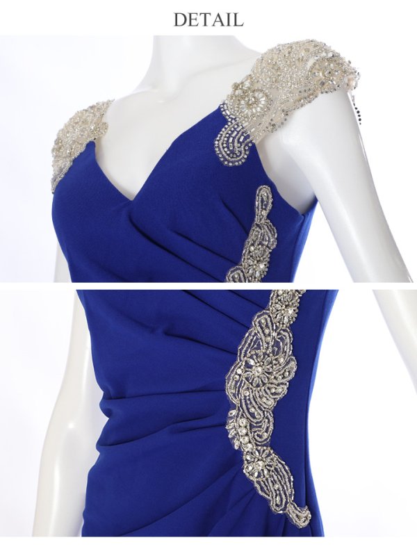 画像23: 【Lip line/リップライン】ビジューデザイン/ ストレッチ/ タック/ タイト/ ミニドレス/ キャバドレス[HC03]