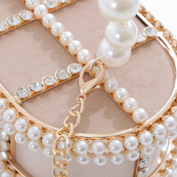 画像10: ラインストーン/パールボックスバッグ【1カラー】[OF01A]