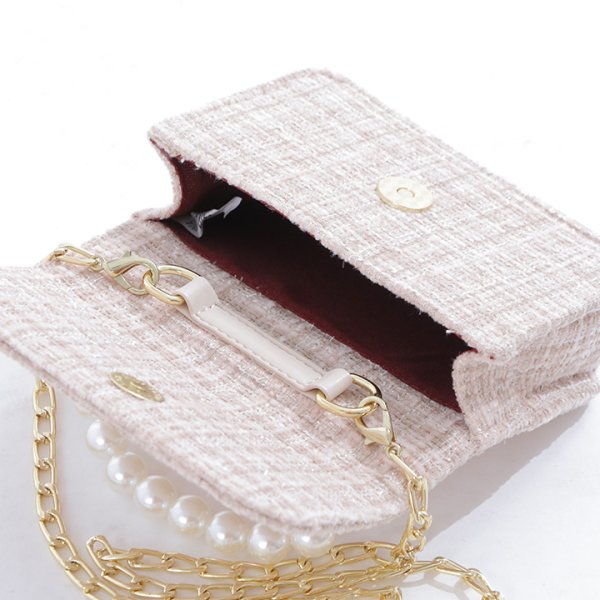 画像8: ツイード/パール/ハンドバック【バッグ】【Fサイズ/3カラー】[OF04]