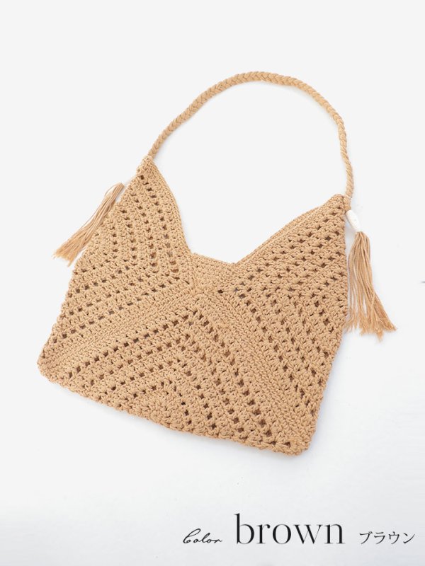 画像4: 【バッグ】クロス網バック【2カラー】[OF4]