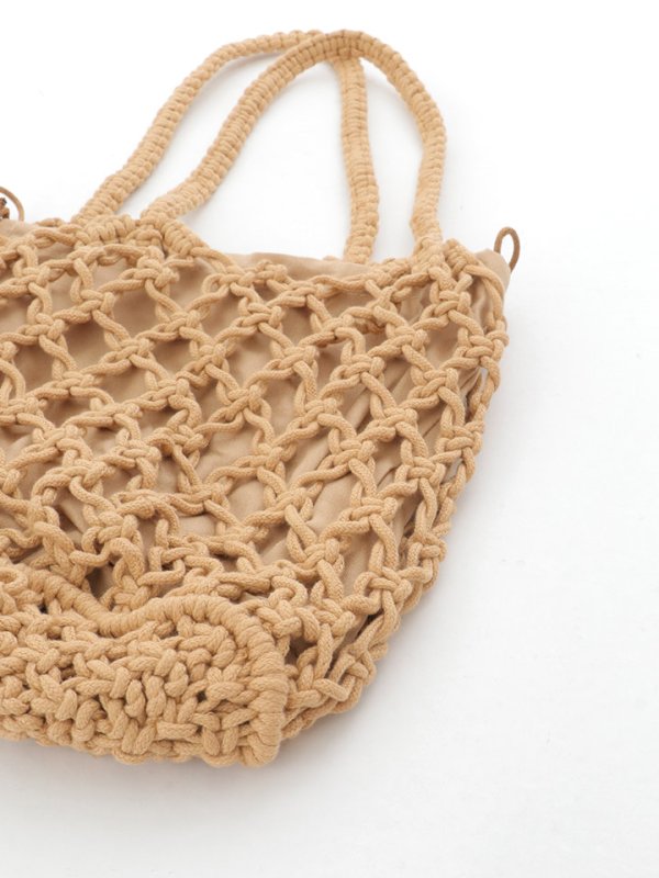 画像8: 【バッグ】ロープ編みバッグ【2カラー】[YMT]