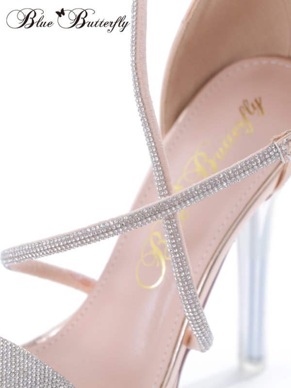 画像21: 【COMEX】 3color/ 12cmヒール/ ビジュー/ オープントゥ/ ハイヒール/ ストラップサンダル[OF02]