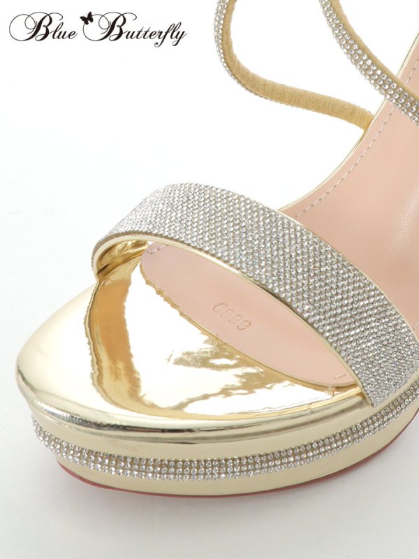 画像6: 【COMEX】 3color/ 12cmヒール/ ビジュー/ オープントゥ/ ハイヒール/ ストラップサンダル[OF02]