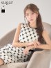 ホワイト モデル：りな　身長：160cm　着用サイズ：Sサイズ
