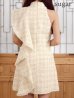 ホワイト　モデル：星羽　身長：161cm　着用サイズ：Sサイズ