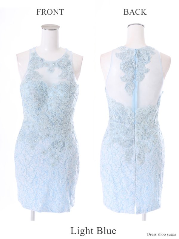 画像15: 【Lip line/リップライン】アメスリ/シースルー/レースデザイン/ミニドレス /キャバドレス[HC03]